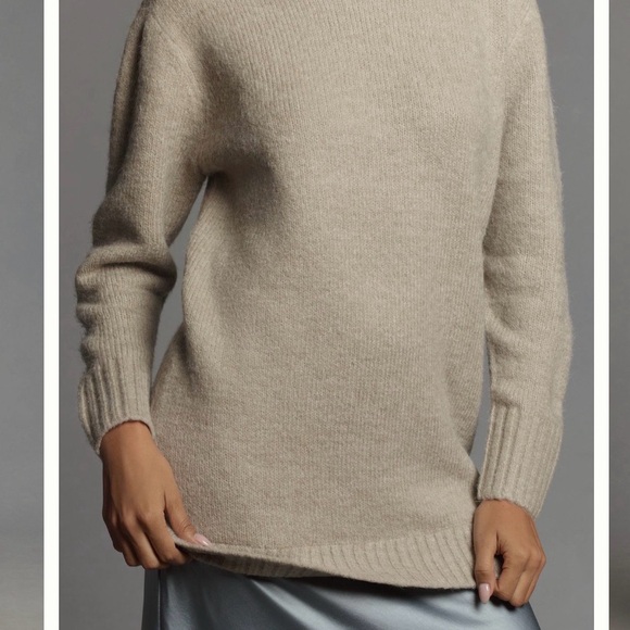 Anthropologie Gray Two-fer Sweater Dress - Picture 4 of 10